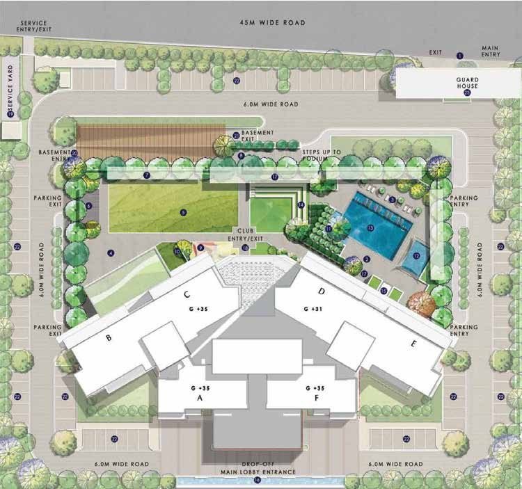 Indicative master plan of Elite Oasis